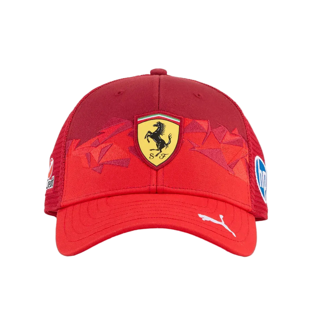 Gorra Scuderia Ferrari GP Las Vegas Trucker Cap F1 Color Rojo Talla Unitalla