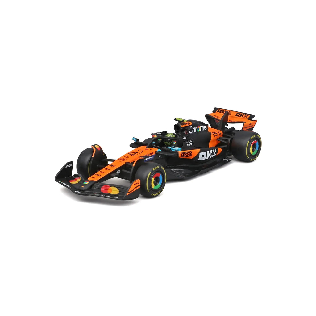 Auto Escala Burago F1 Mclaren MCL39 2025 #4 Lando Norris Caja Acrílica Burago 1:43