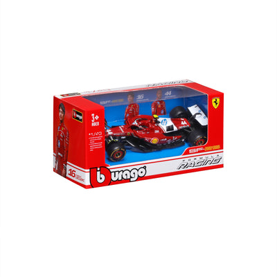 Auto Escala Burago Ferrari SF-25 2025 #44 Lewis Hamilton Caja Blanda Burago 1:43