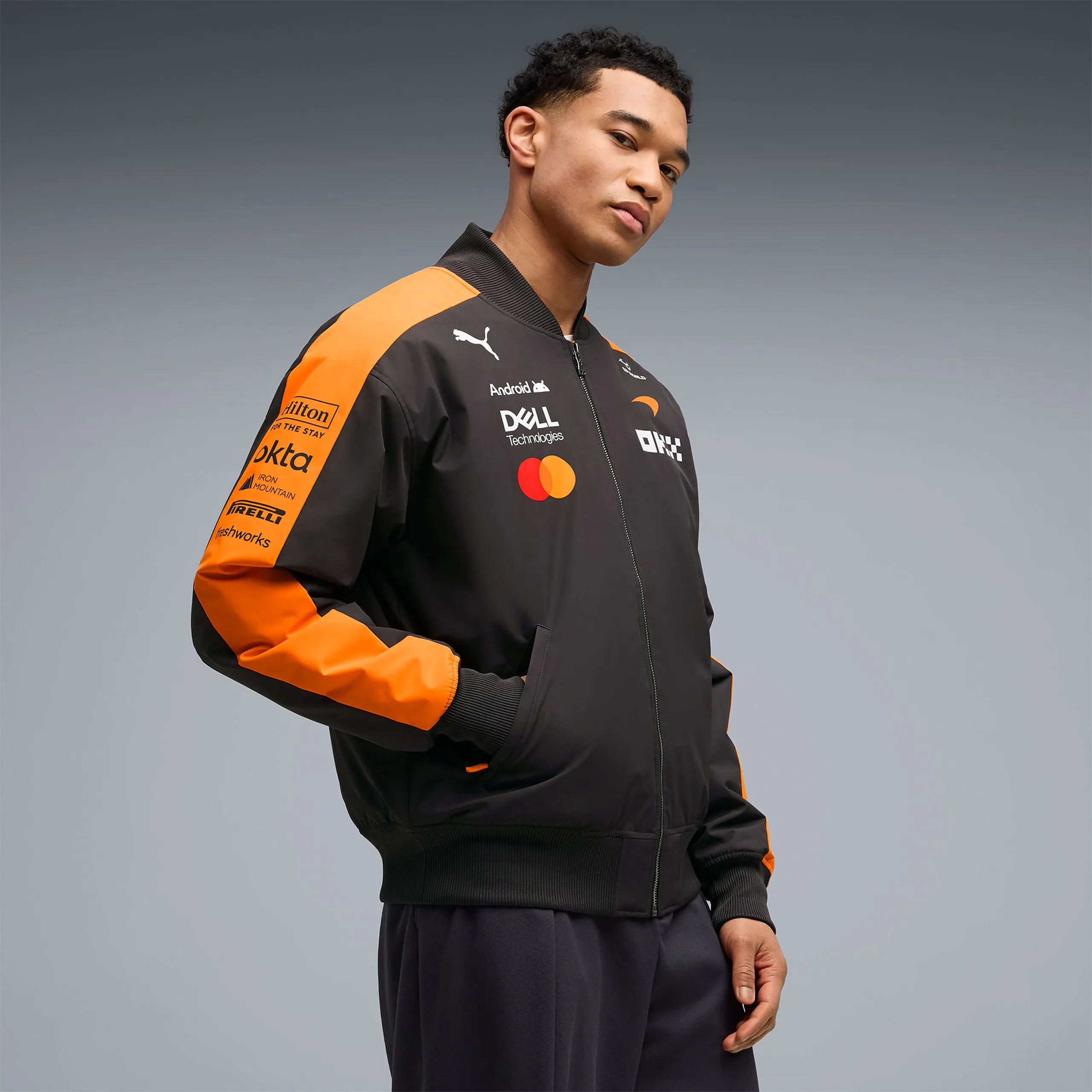 PREVENTA Chaqueta Team McLaren Hombre Bomber Jacket Papaya Puma  Temporada 2026
