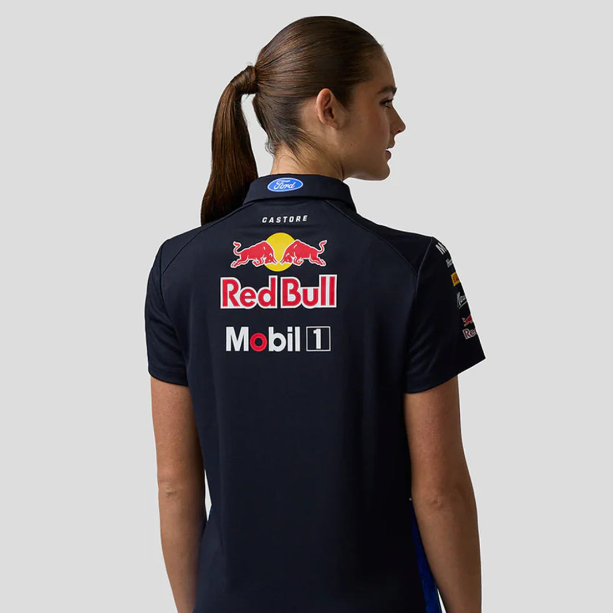 PREVENTA Camiseta Red Bull Racing Mujer Navy Cuello Polo Temporada 2026