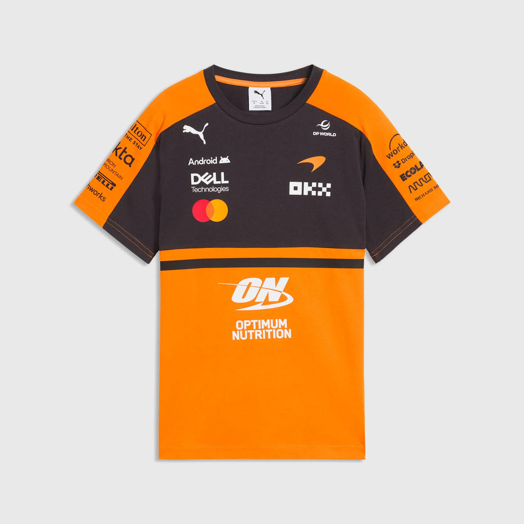 PREVENTA Polera McLaren Team F1 Puma Kids 2026 Cuello Redondo Temporada 2026