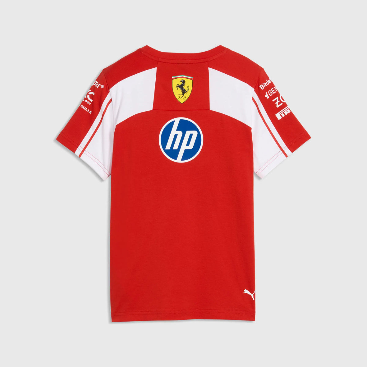 PREVENTA Polera Escudería Ferrari KIDS NIÑO Cuello Redondo Temporada 2026