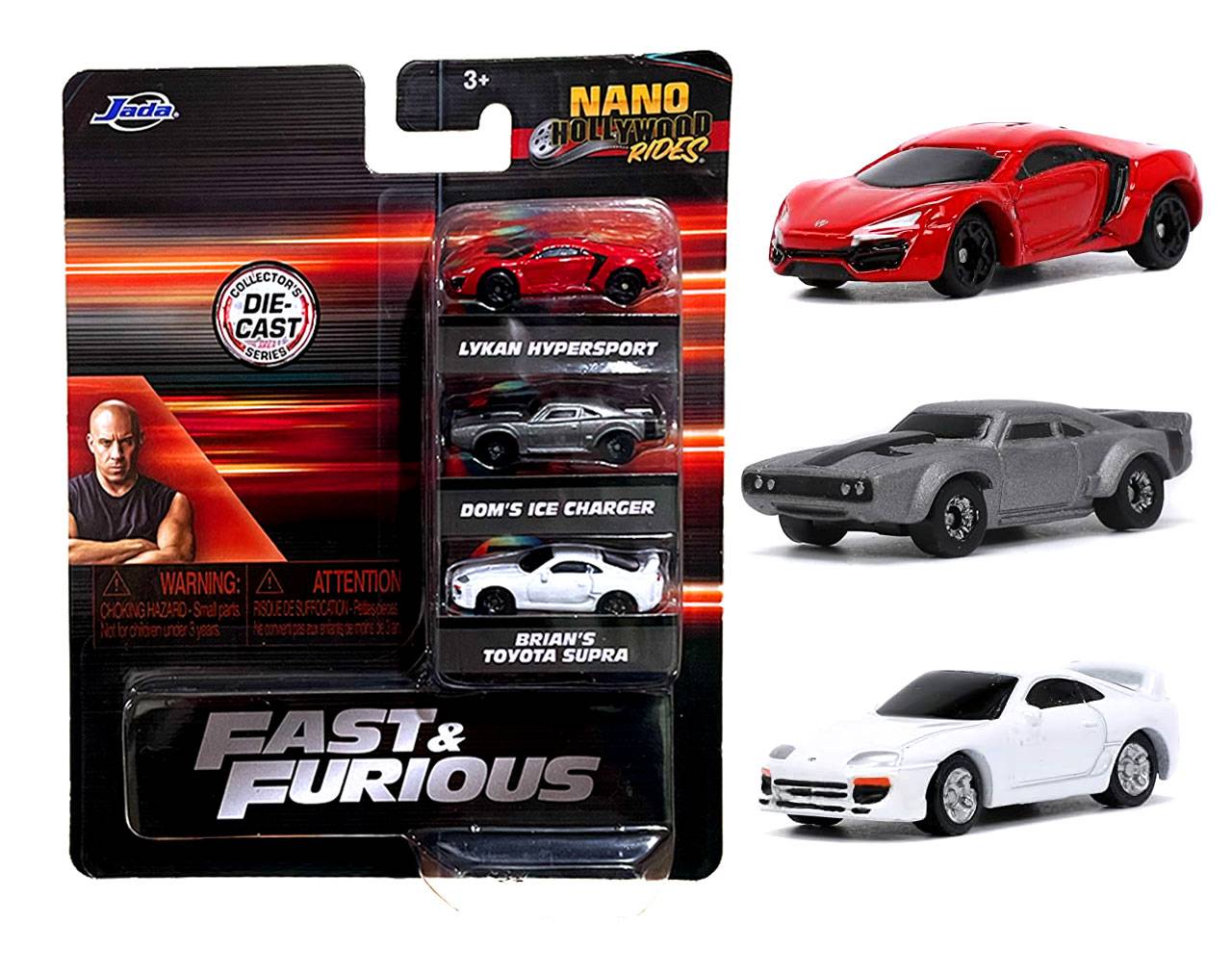 Set Nano Hollywood Rides - Fast & Furious (Colección de 3 Vehículos) 32482