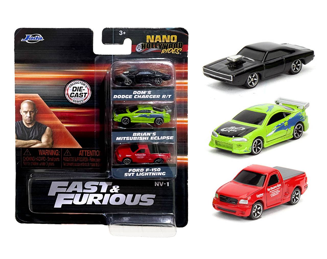 Set Nano Hollywood Rides - Fast & Furious (Pack de 3 Vehículos) 31123