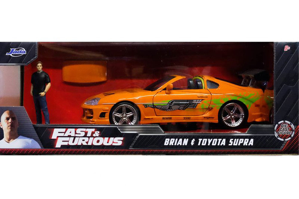 Toyota Supra - Edición Collector Orange (Escala 1:24) Con Figura