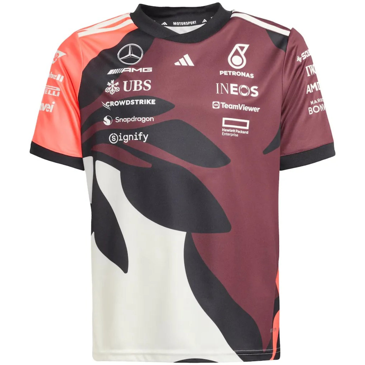 Polera Mercedes AMG Petronas adidas F1 Special Edition Miami GP