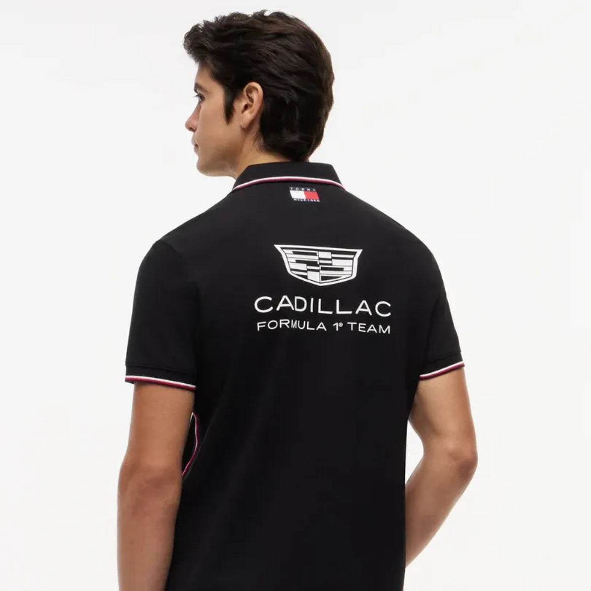 Polera Polo Oficial Cadillac F1 Team Tommy Hilfiger 2026 Negra