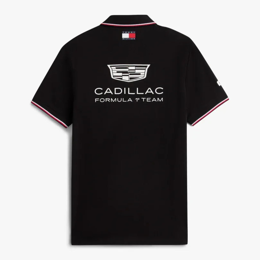 Polera Polo Oficial Cadillac F1 Team Tommy Hilfiger 2026 Negra