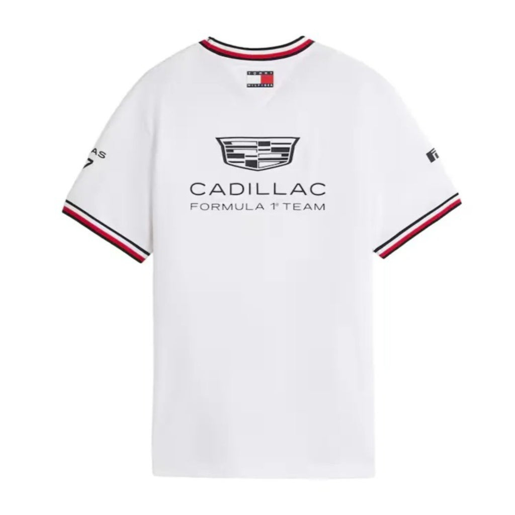 Polera Cuello Redondo Cadillac F1 Team Valtteri Bottas Blanca 2026