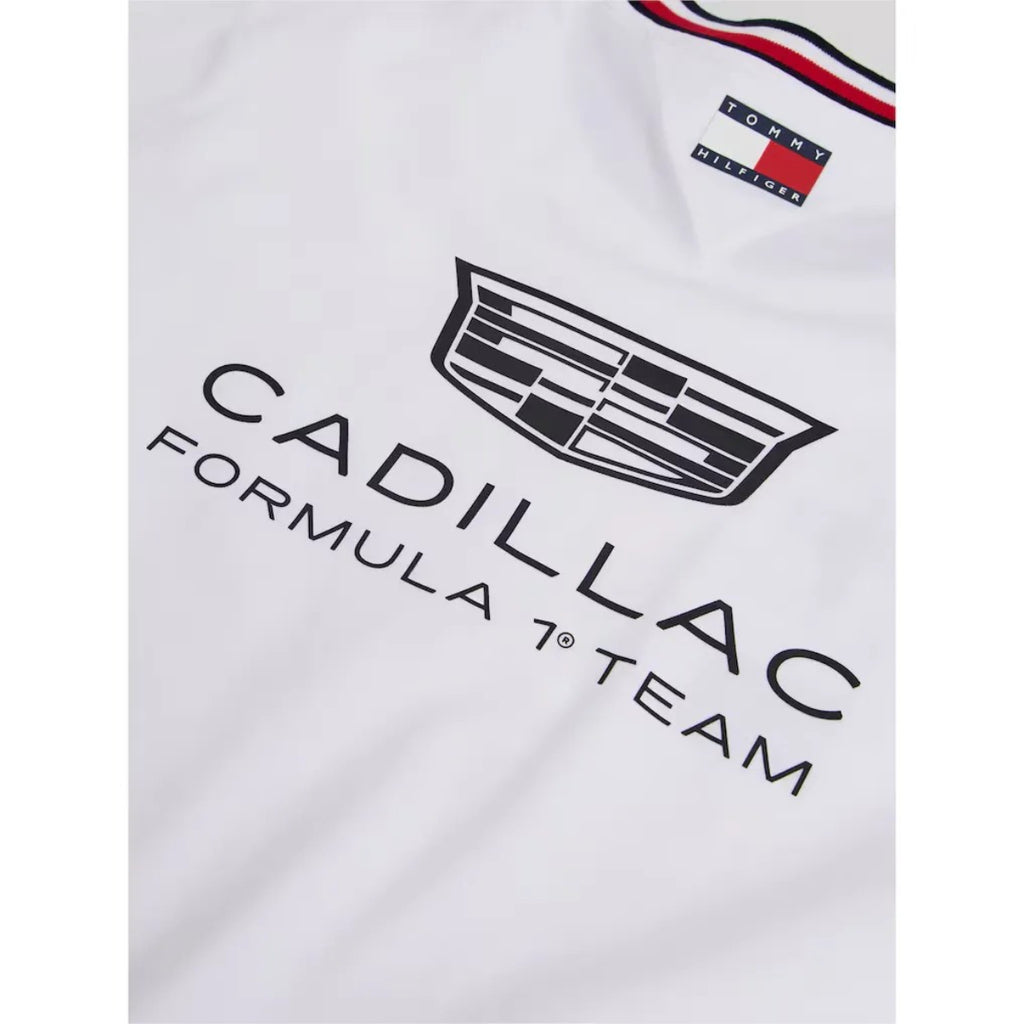 Polera Cuello Redondo Cadillac F1 Team Valtteri Bottas Blanca 2026