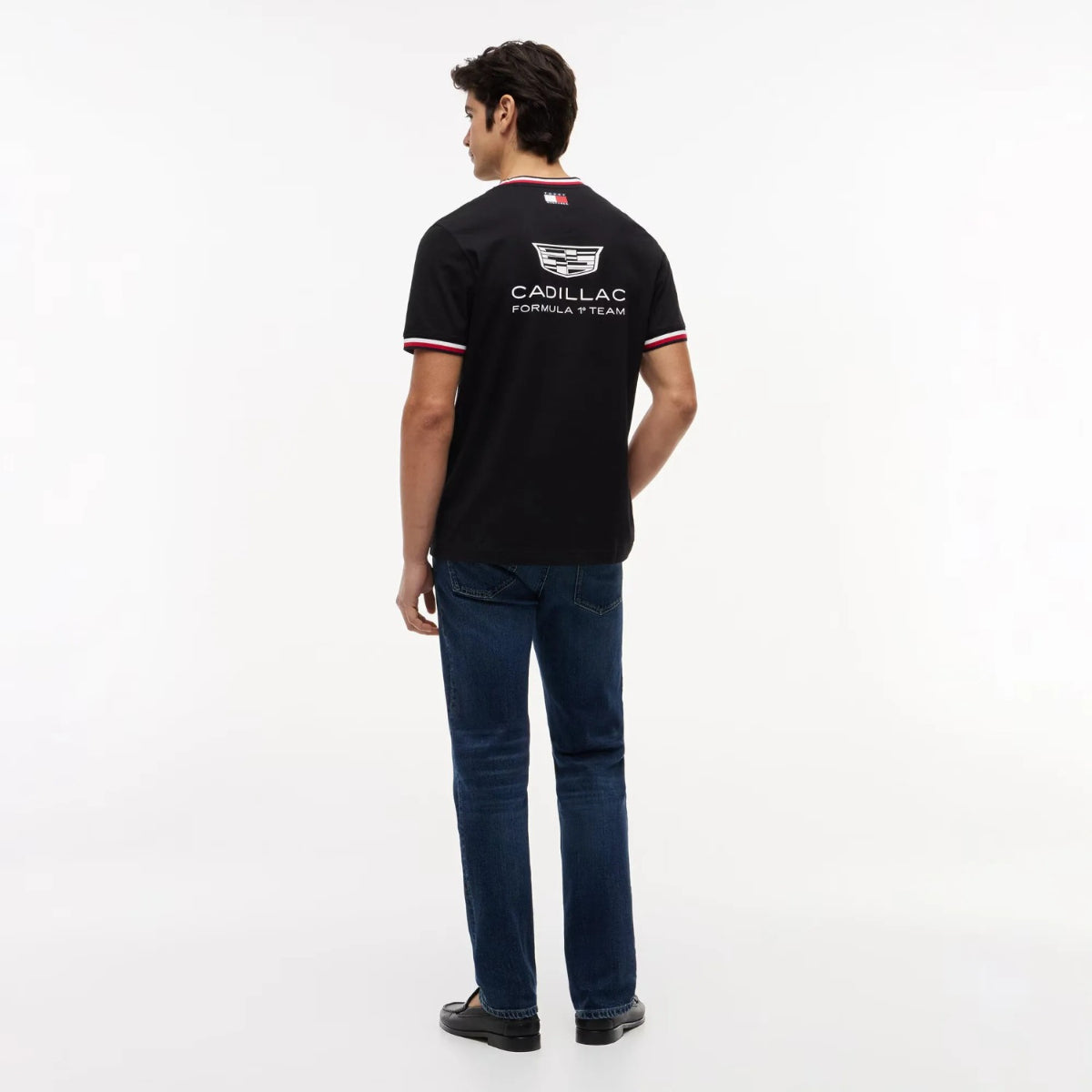 Polera Unisex Tommy Hilfiger x Cadillac F1 Team Black Replica Logo T-Shirt