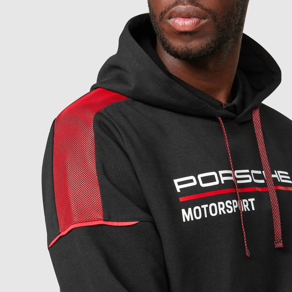 POLERON PORSCHE MENS FW HOODED SWEAT BLACK