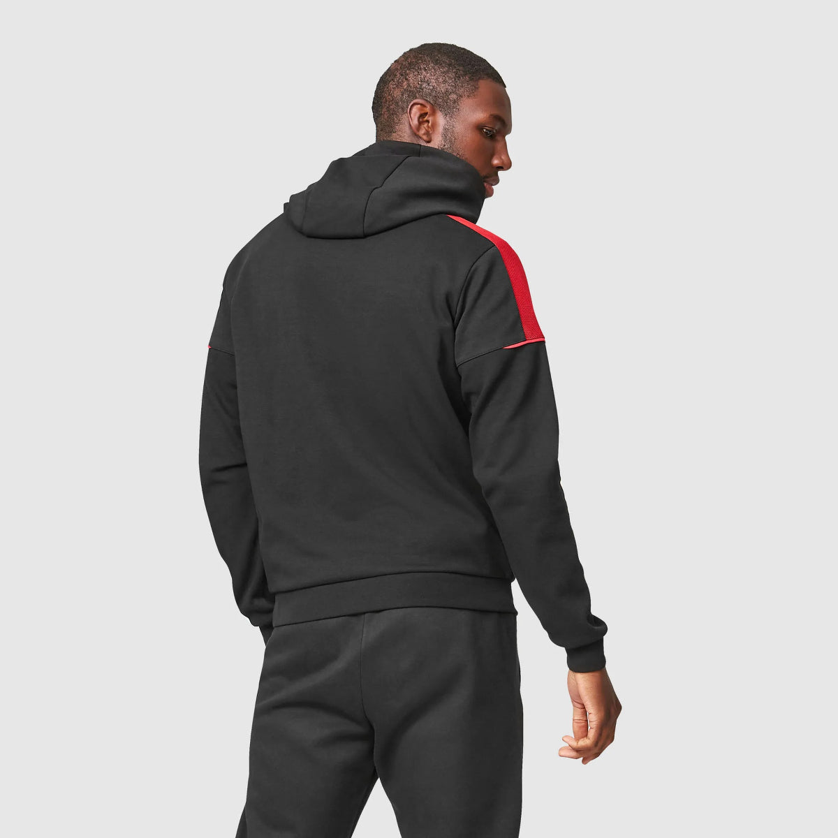 POLERON PORSCHE MENS FW HOODED SWEAT BLACK