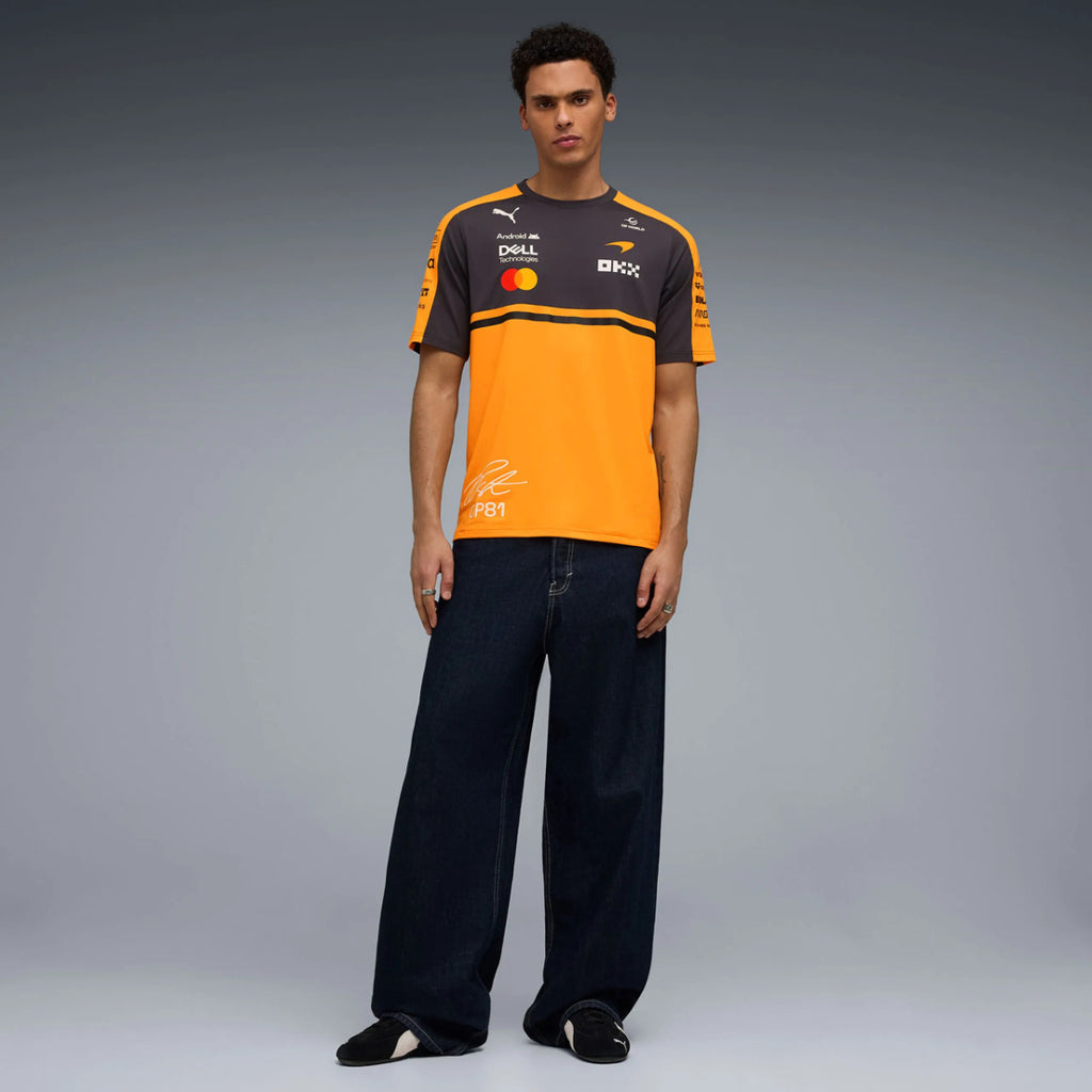 Polera Team McLaren MENS RP Oscar Piastri #81 Tee PAPAYA