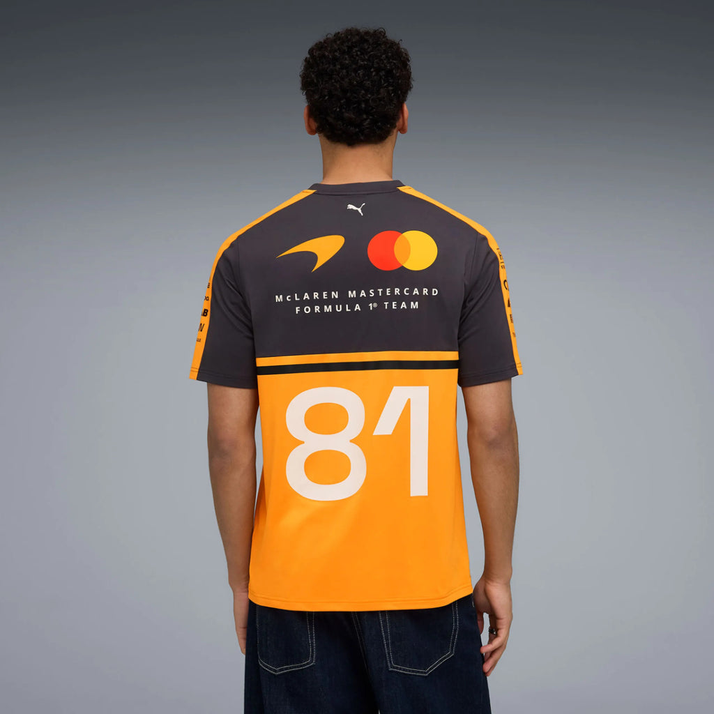 Polera Team McLaren MENS RP Oscar Piastri #81 Tee PAPAYA