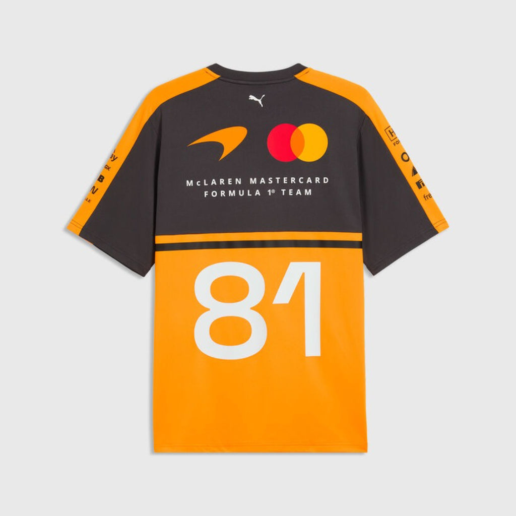 Polera Team McLaren MENS RP Oscar Piastri #81 Tee PAPAYA