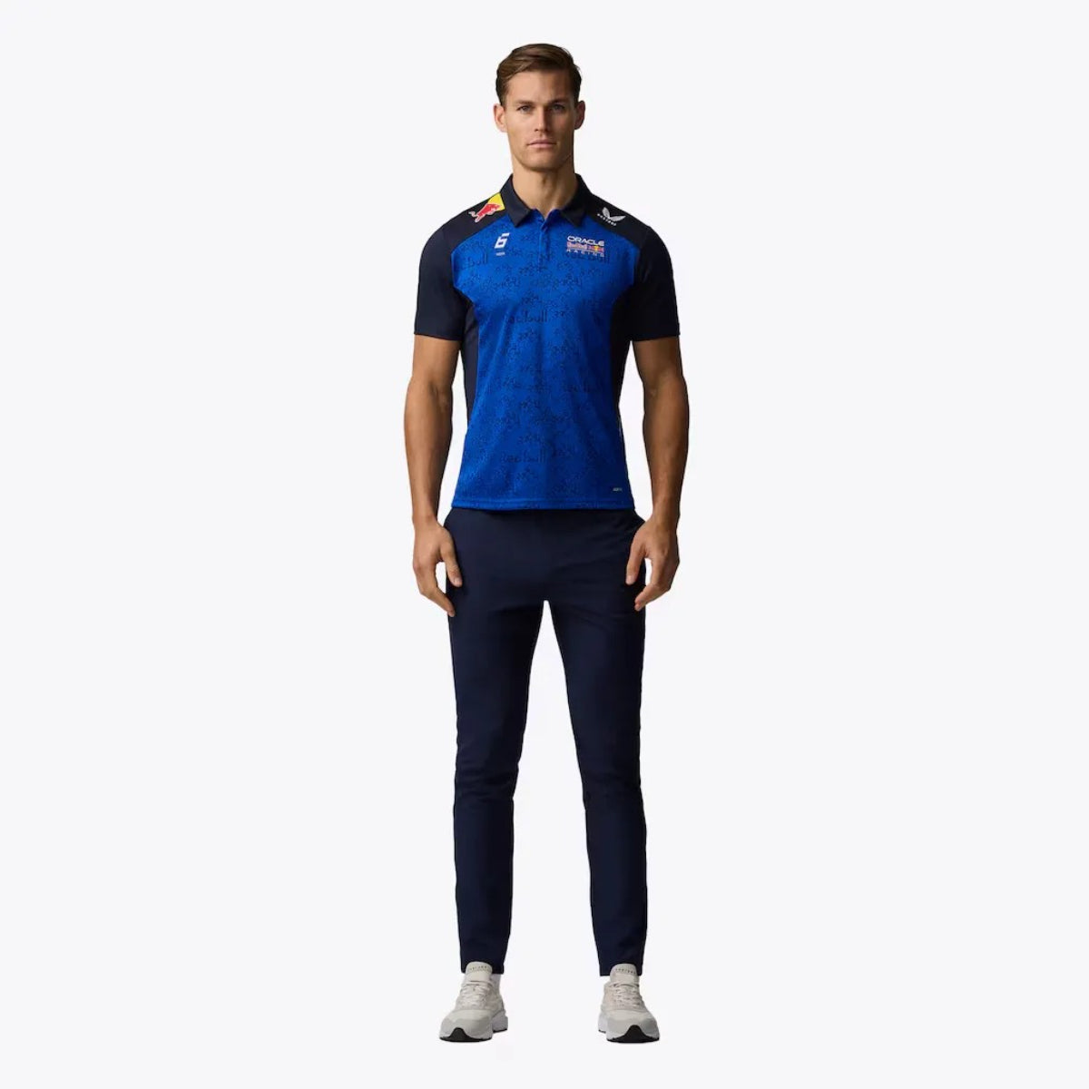 Polera Oracle Redbull Racing ORBR Mens RP POLO SHIRT DRIVER YT NAVY
