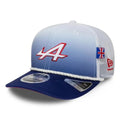 Gorra Alpine Racing Silverstone Race Special 9SEVENTY Stretch Snap Blanco