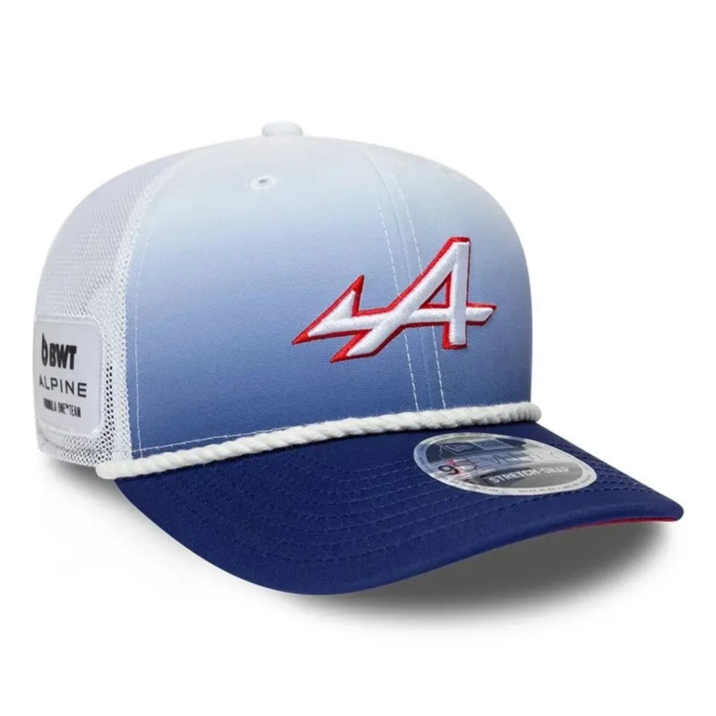 Gorra Alpine Racing Silverstone Race Special 9SEVENTY Stretch Snap Blanco