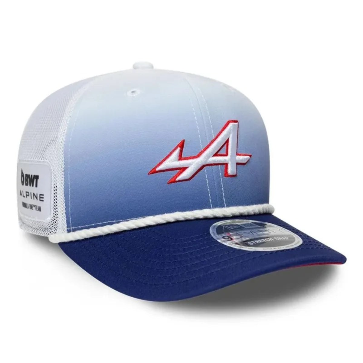 Gorra Alpine Racing Silverstone Race Special 9SEVENTY Stretch Snap Blanco