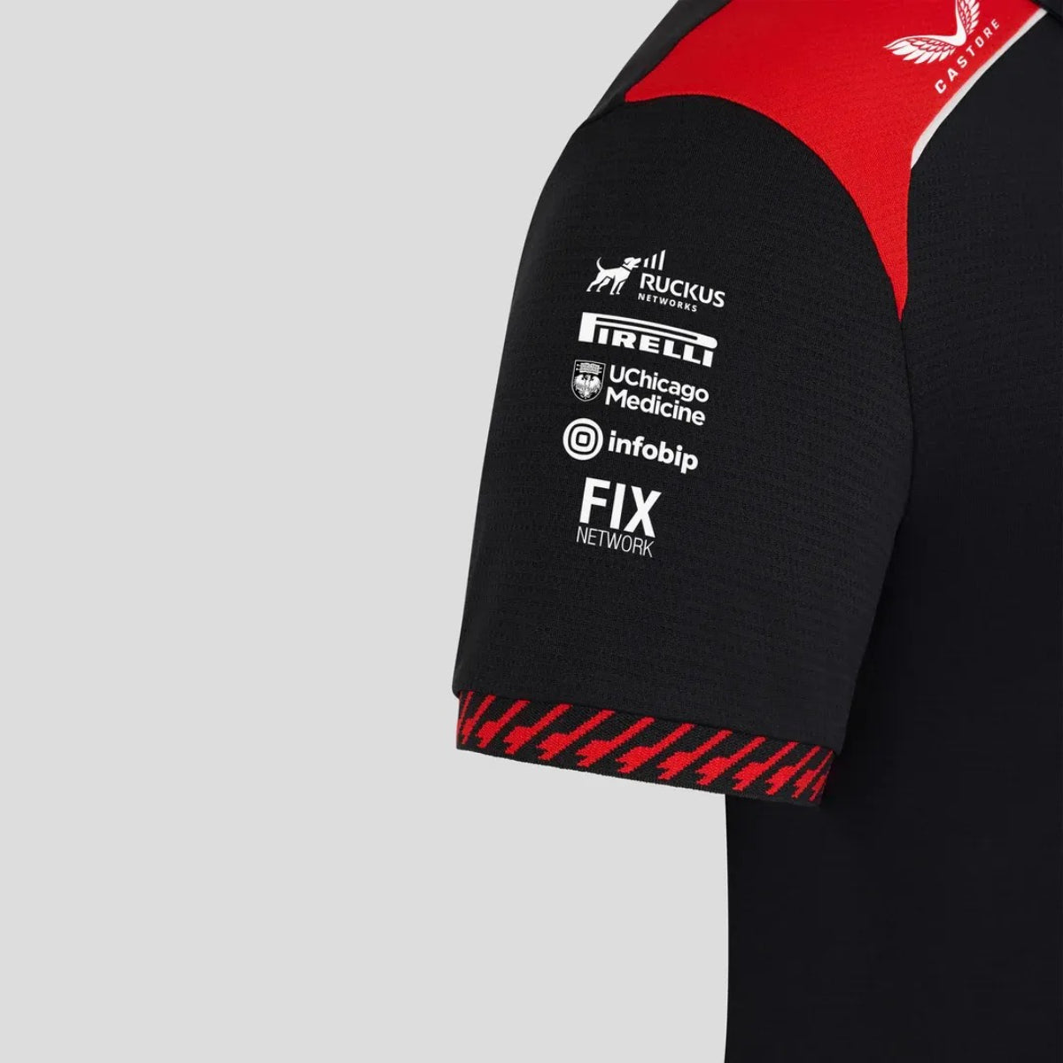 POLERA HAAS F1 MENS REPLICA TEAM POLO CAVIAR