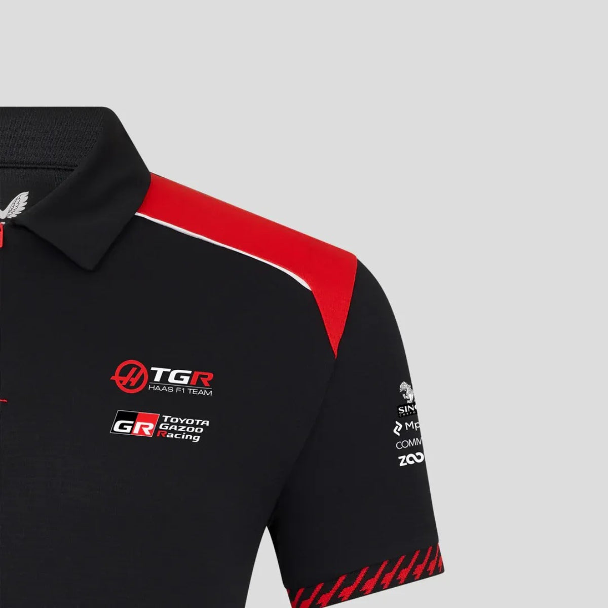 POLERA HAAS F1 MENS REPLICA TEAM POLO CAVIAR