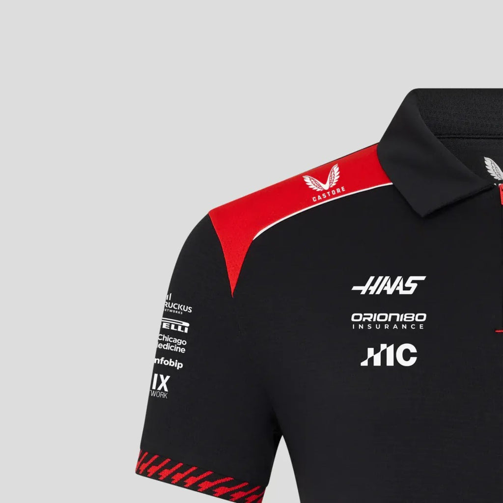 POLERA HAAS F1 MENS REPLICA TEAM POLO CAVIAR