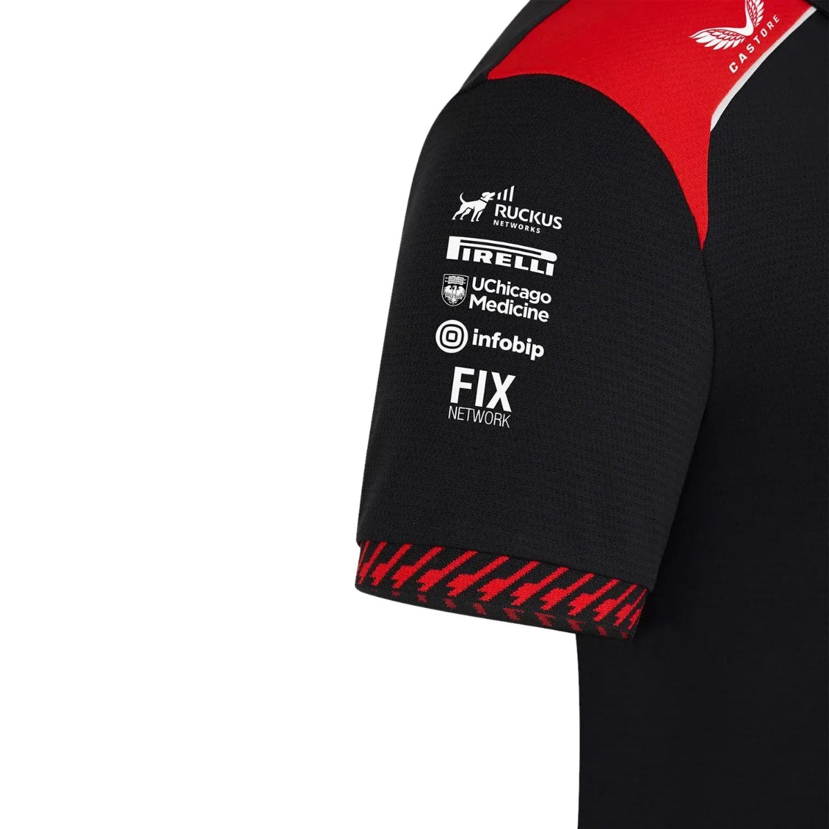 POLERA HAAS F1 MENS REPLICA TEAM CUELLO REDONDO CAVIAR