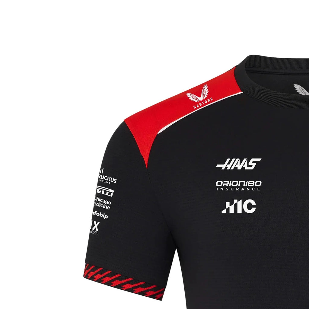 POLERA HAAS F1 MENS REPLICA TEAM CUELLO REDONDO CAVIAR