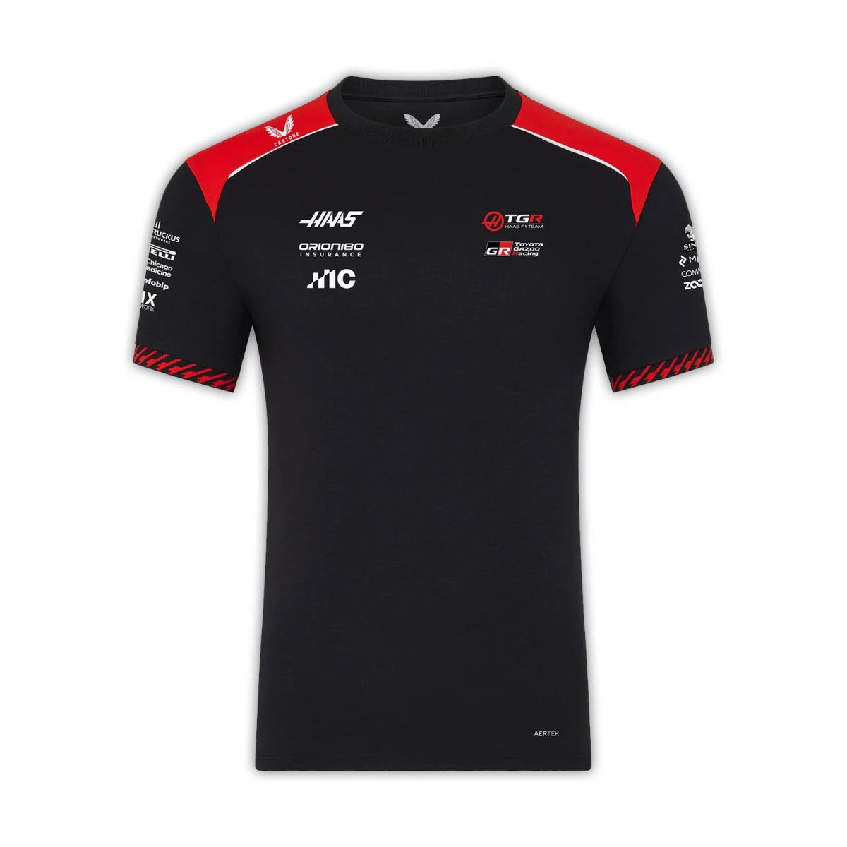 POLERA HAAS F1 MENS REPLICA TEAM CUELLO REDONDO CAVIAR