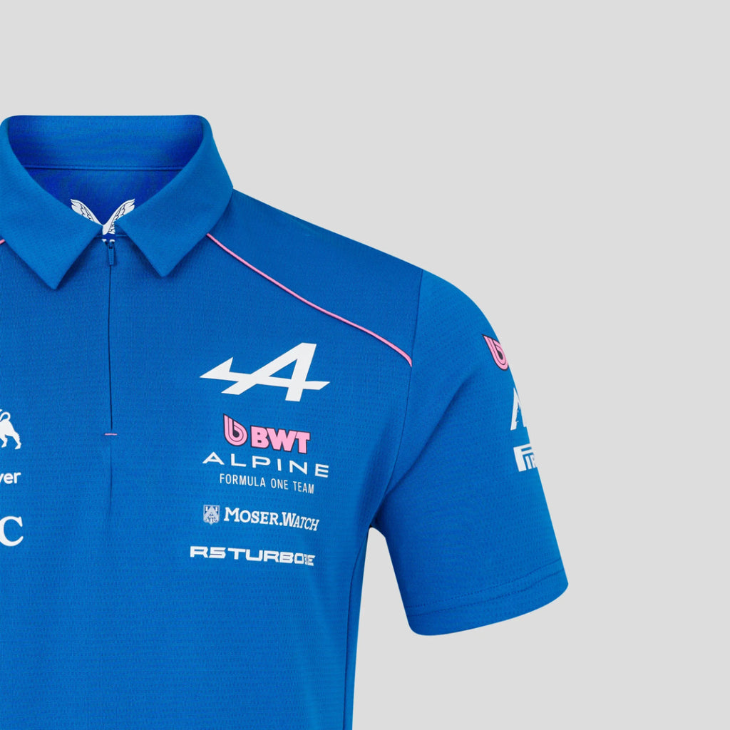 POLERA  ALPINE F1 MENS REPLICA TEAM POLO BLUE