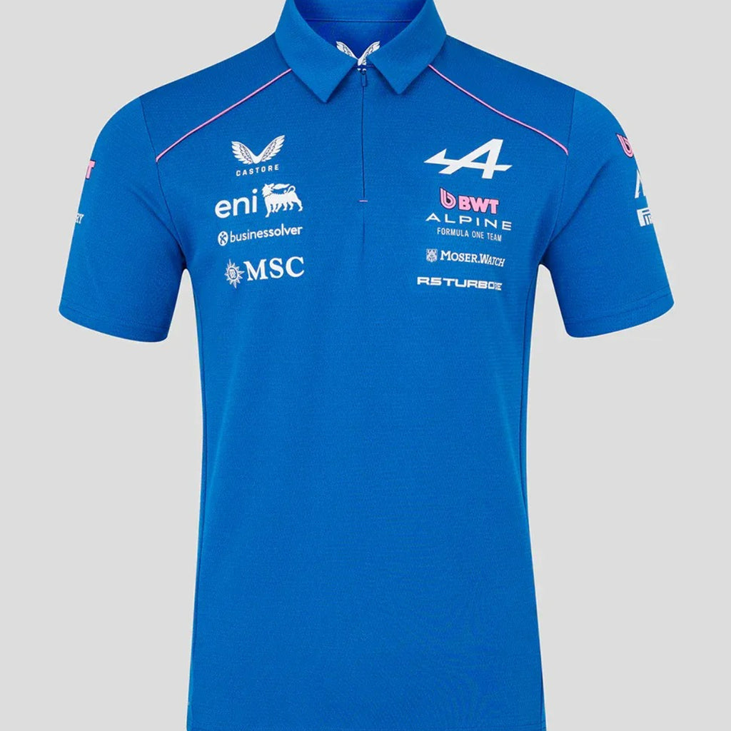 POLERA  ALPINE F1 MENS REPLICA TEAM POLO BLUE