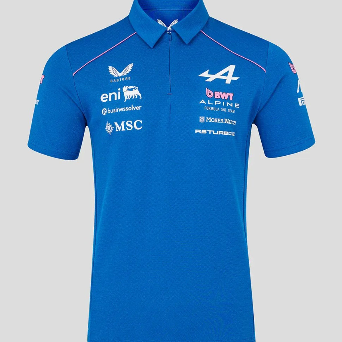 POLERA  ALPINE F1 MENS REPLICA TEAM POLO BLUE