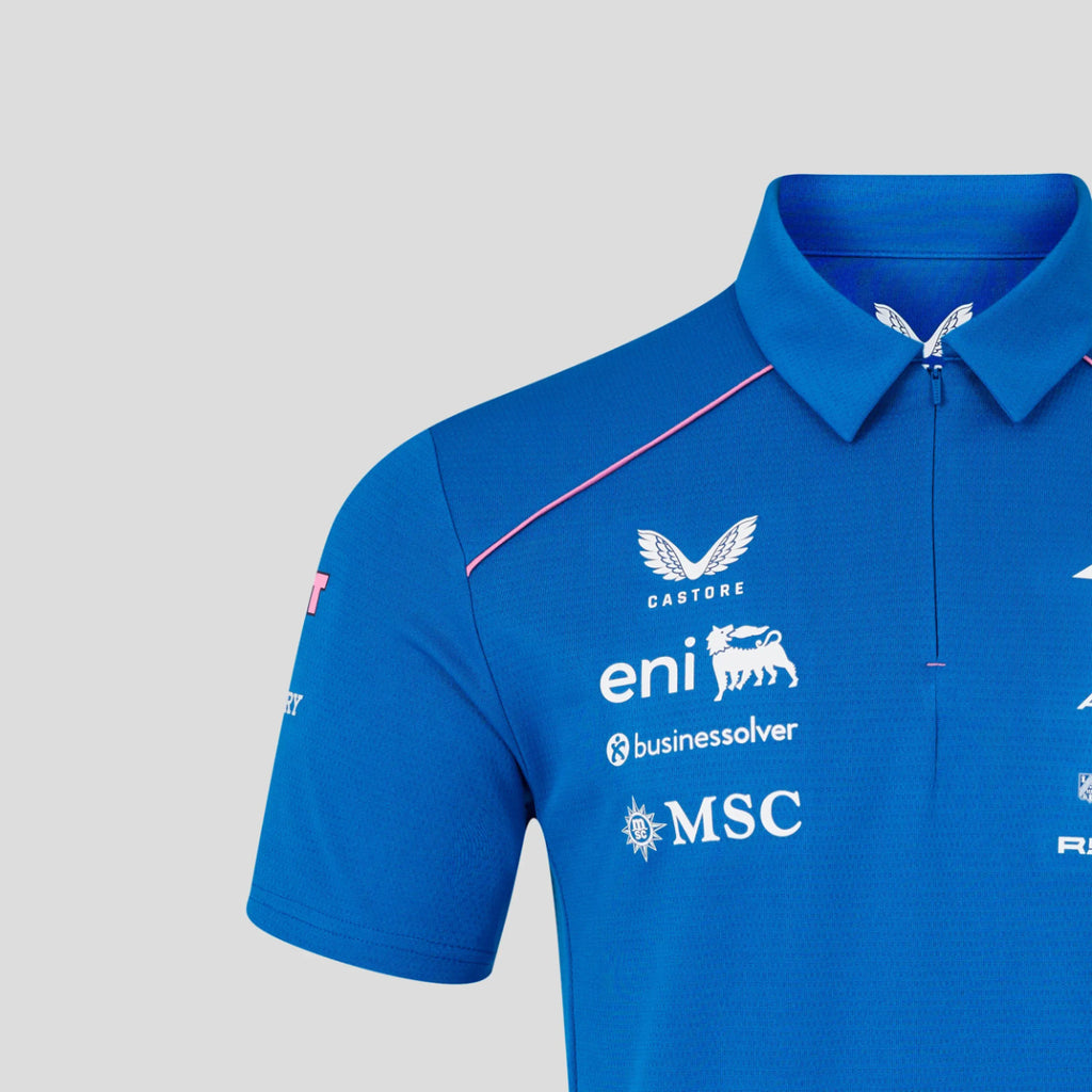 POLERA  ALPINE F1 MENS REPLICA TEAM POLO BLUE