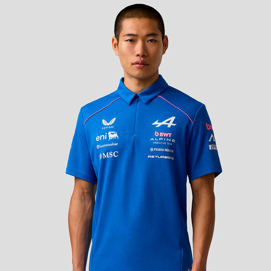 POLERA  ALPINE F1 MENS REPLICA TEAM POLO BLUE