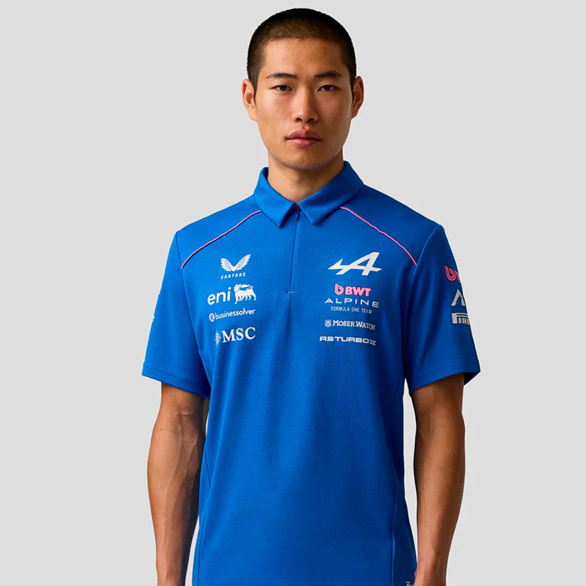 POLERA  ALPINE F1 MENS REPLICA TEAM POLO BLUE
