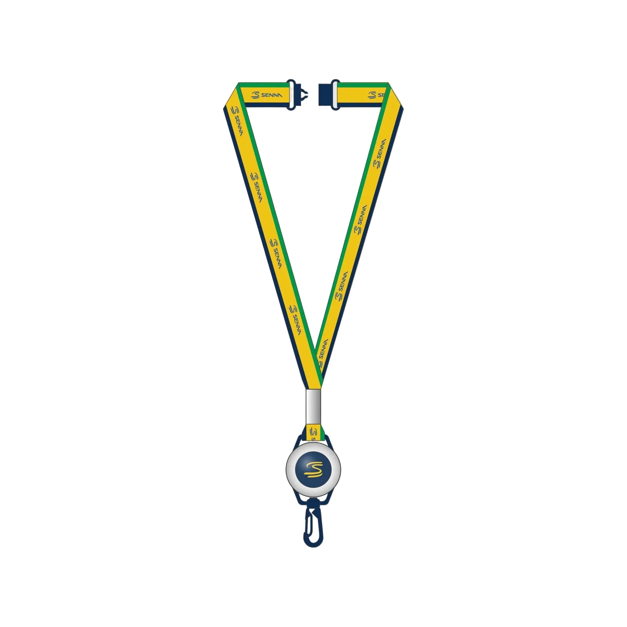 PREVENTA Lanyard Oficial Ayrton Senna - Signature Navy Blue (OS)