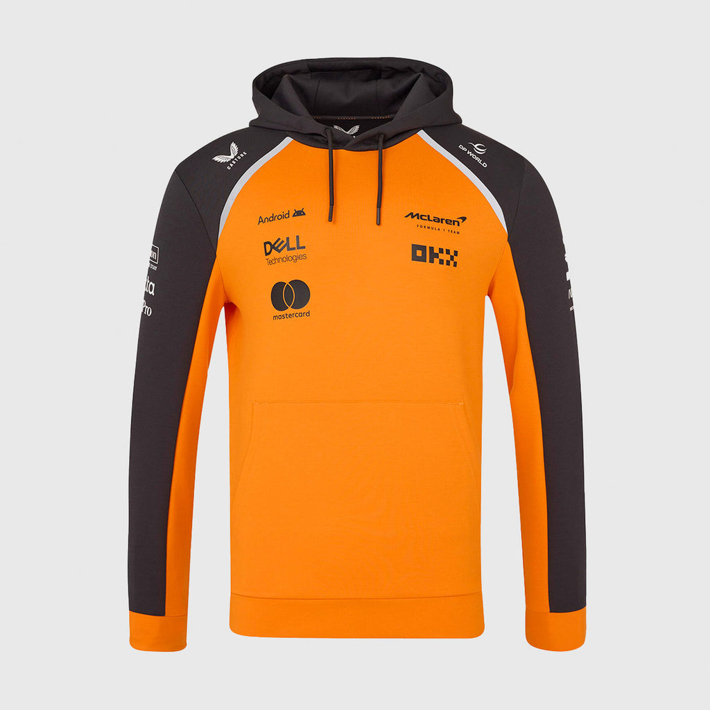 Polerón con Capucha de Hombre McLaren F1 Team Official Hoodie - Anthracite/Papaya