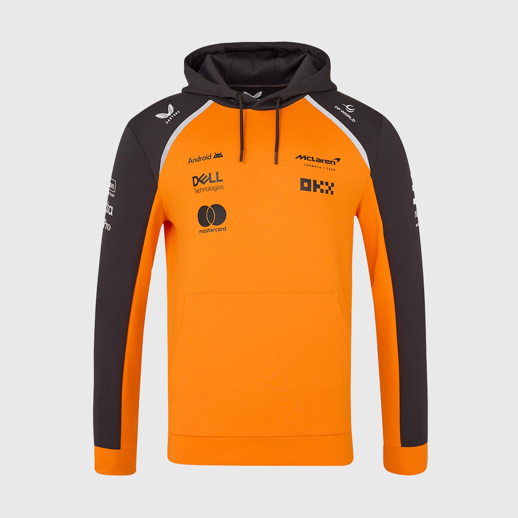 Polerón con Capucha de Hombre McLaren F1 Team Official Hoodie - Anthracite/Papaya