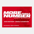 Bandera Oficial Marc Márquez - World Champion 2025 Red