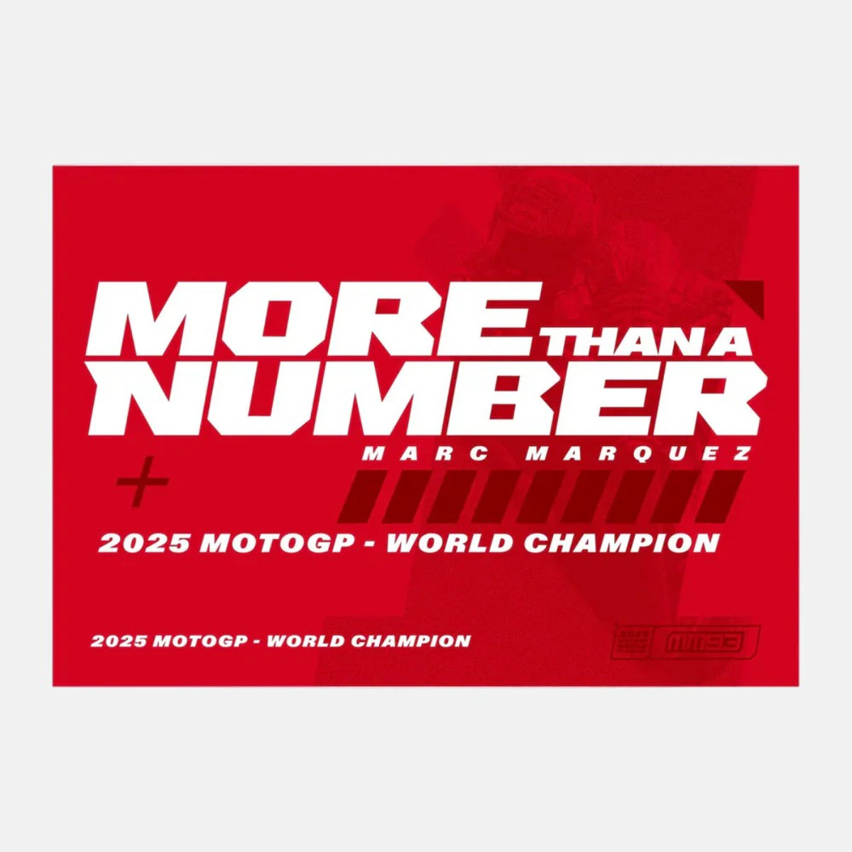 Bandera Oficial Marc Márquez - World Champion 2025 Red
