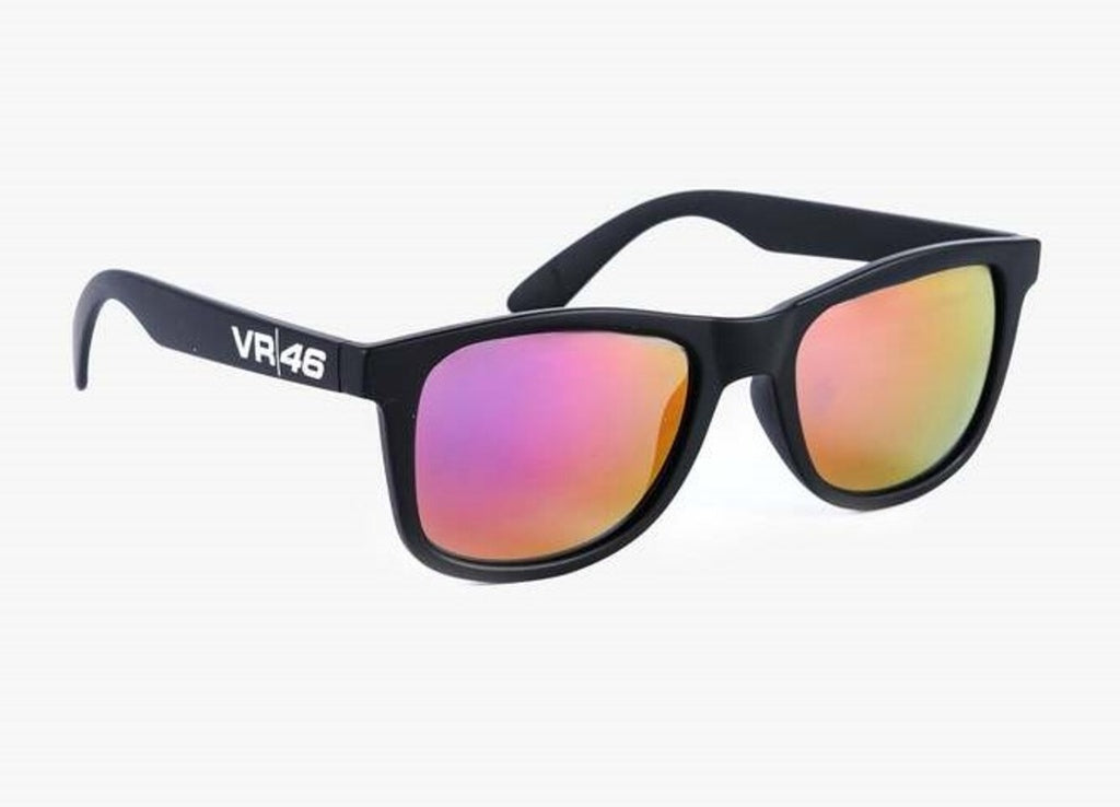 Lentes de Sol Oficiales VR46 - Matte Black / Mirror Gold Speed
