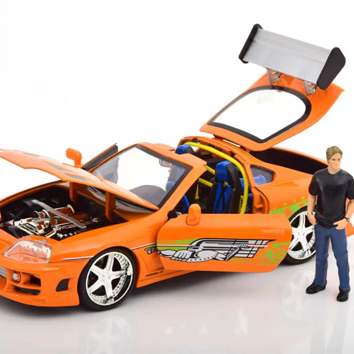 Toyota Supra - Edición Collector Orange (Escala 1:24) Con Figura