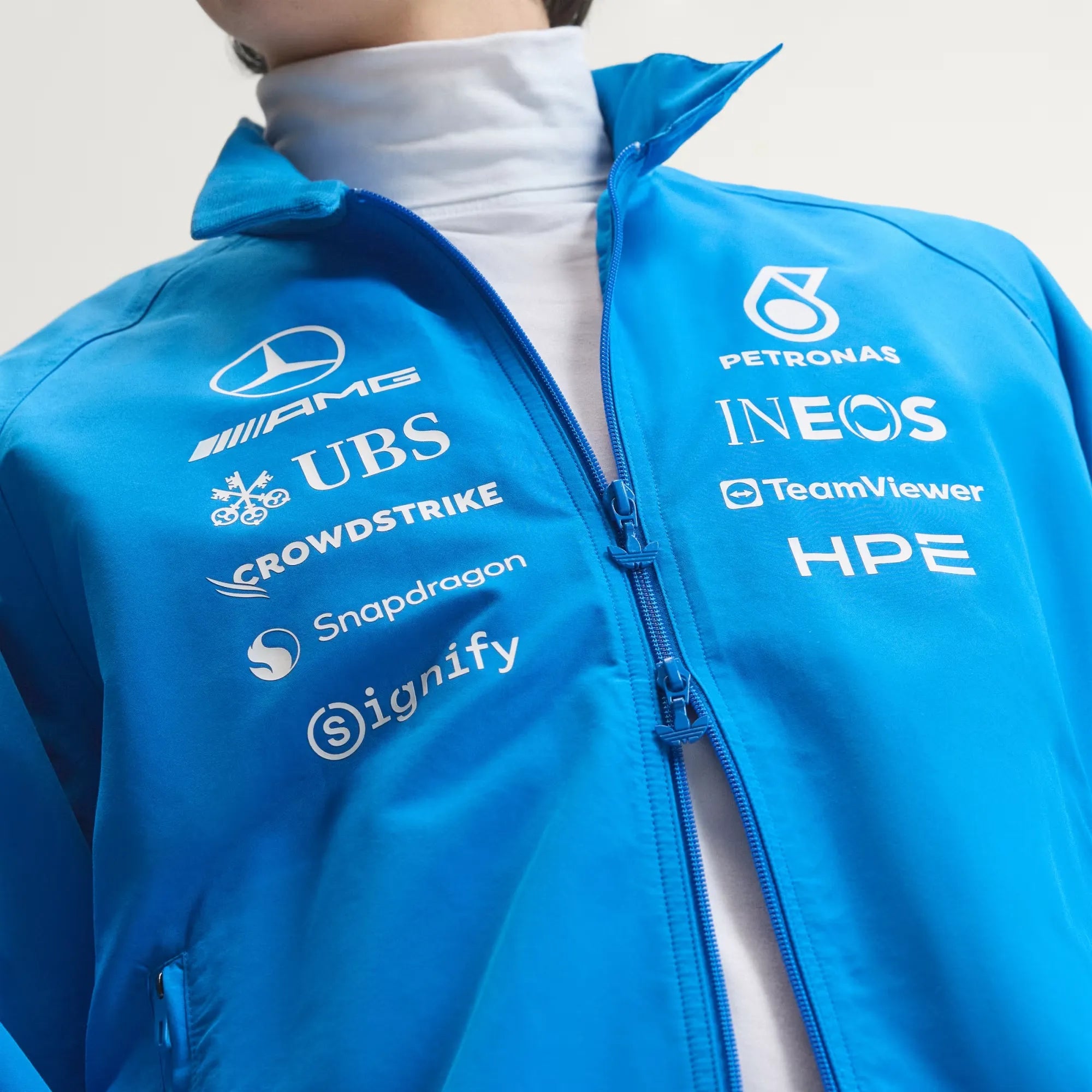 PREVENTA CHAQUETA MERCEDES - AMG PETRONAS FORMULA 1 TEAM BLUE WONDER DRIVER HARRINGTON