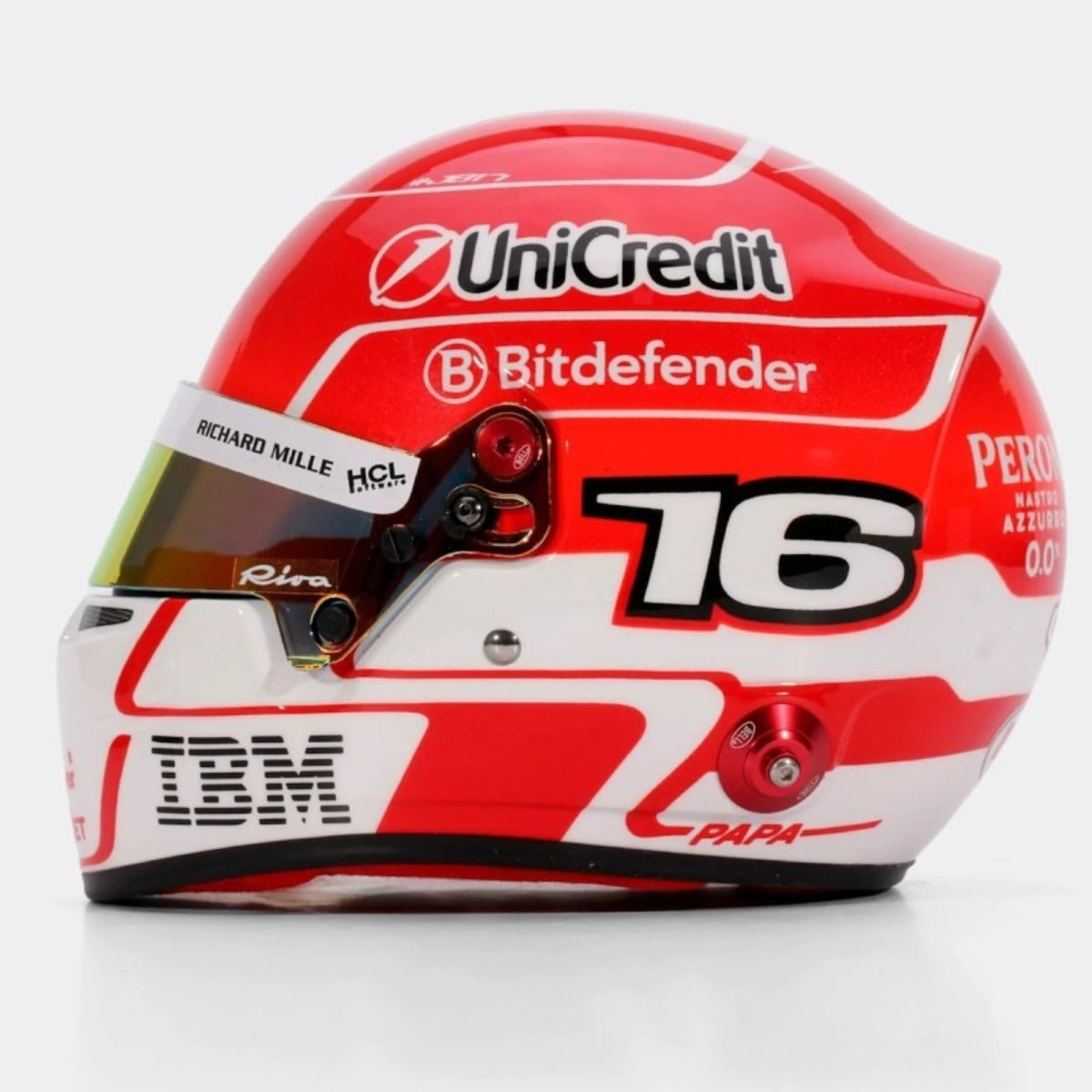 PREVENTA Charles Leclerc 2025 Mini Helmet Bell escala 1:2