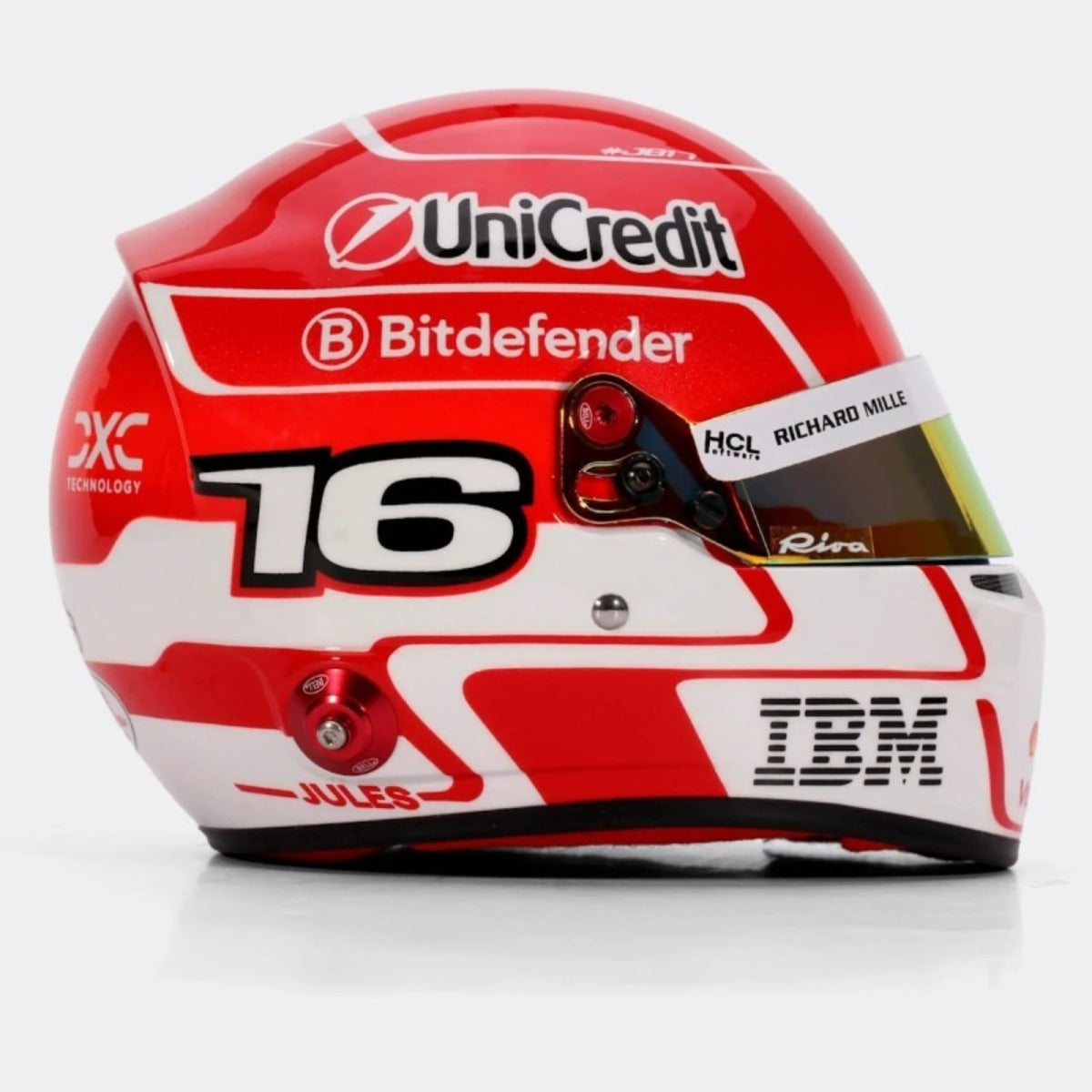PREVENTA Charles Leclerc 2025 Mini Helmet Bell escala 1:2