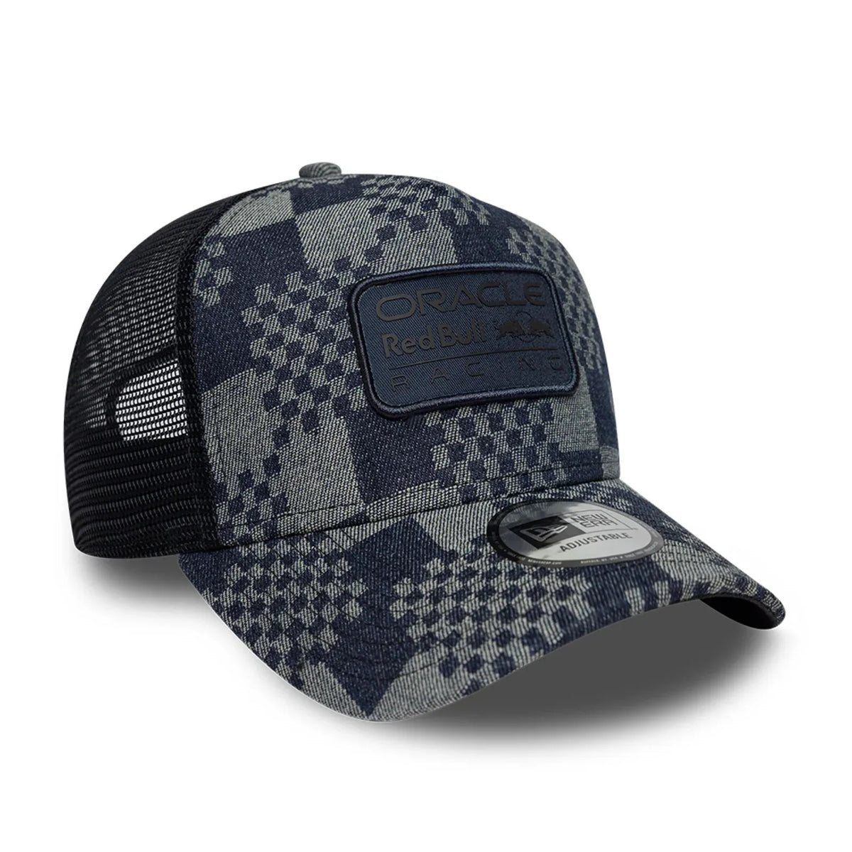 PREVENTA Gorra F1 New Era 9FORTY Red Bull Racing Patterned Denim Trucker Navy