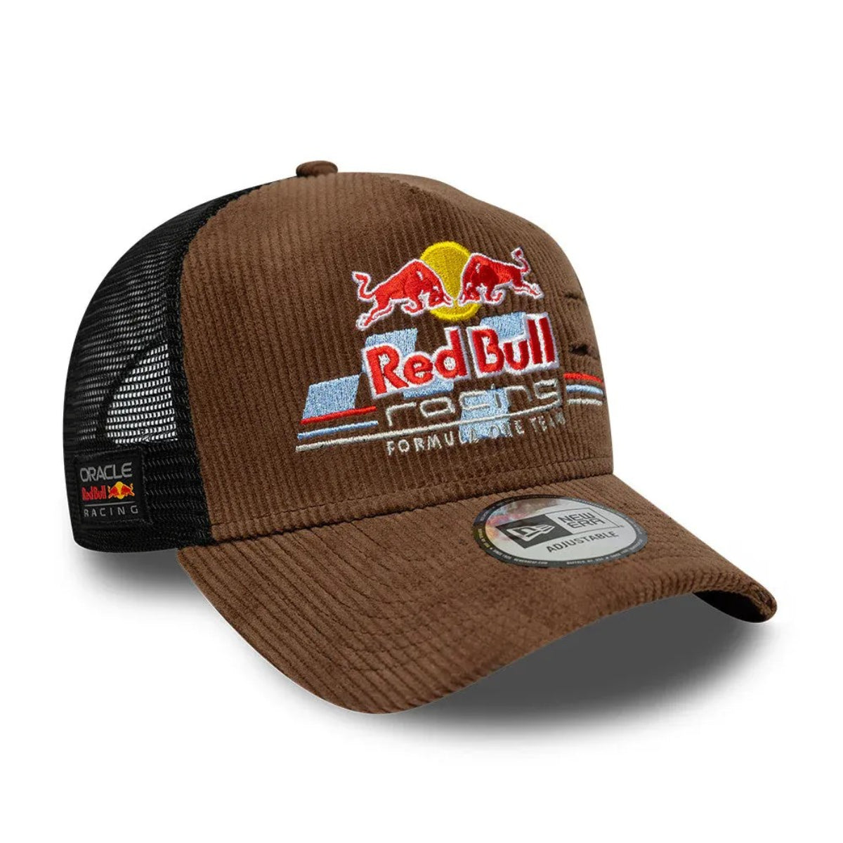 PREVENTA Gorra F1 New Era Red Bull Racing Distressed Corduroy Trucker Chestnut