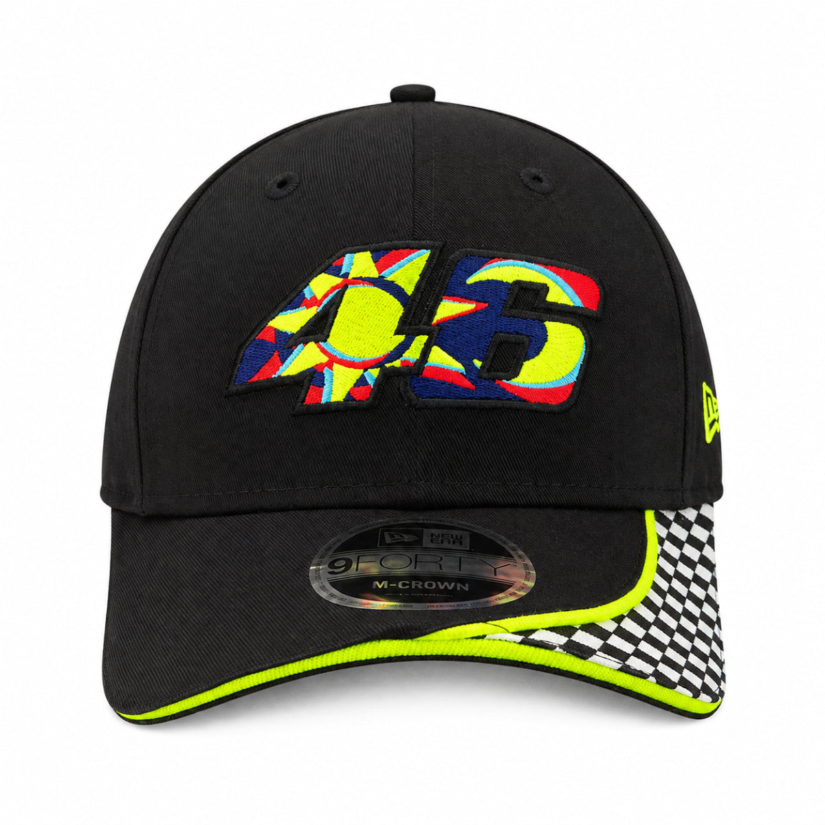 PREVENTA NewEra VR46 CHECK 9FORTY MC BLACK